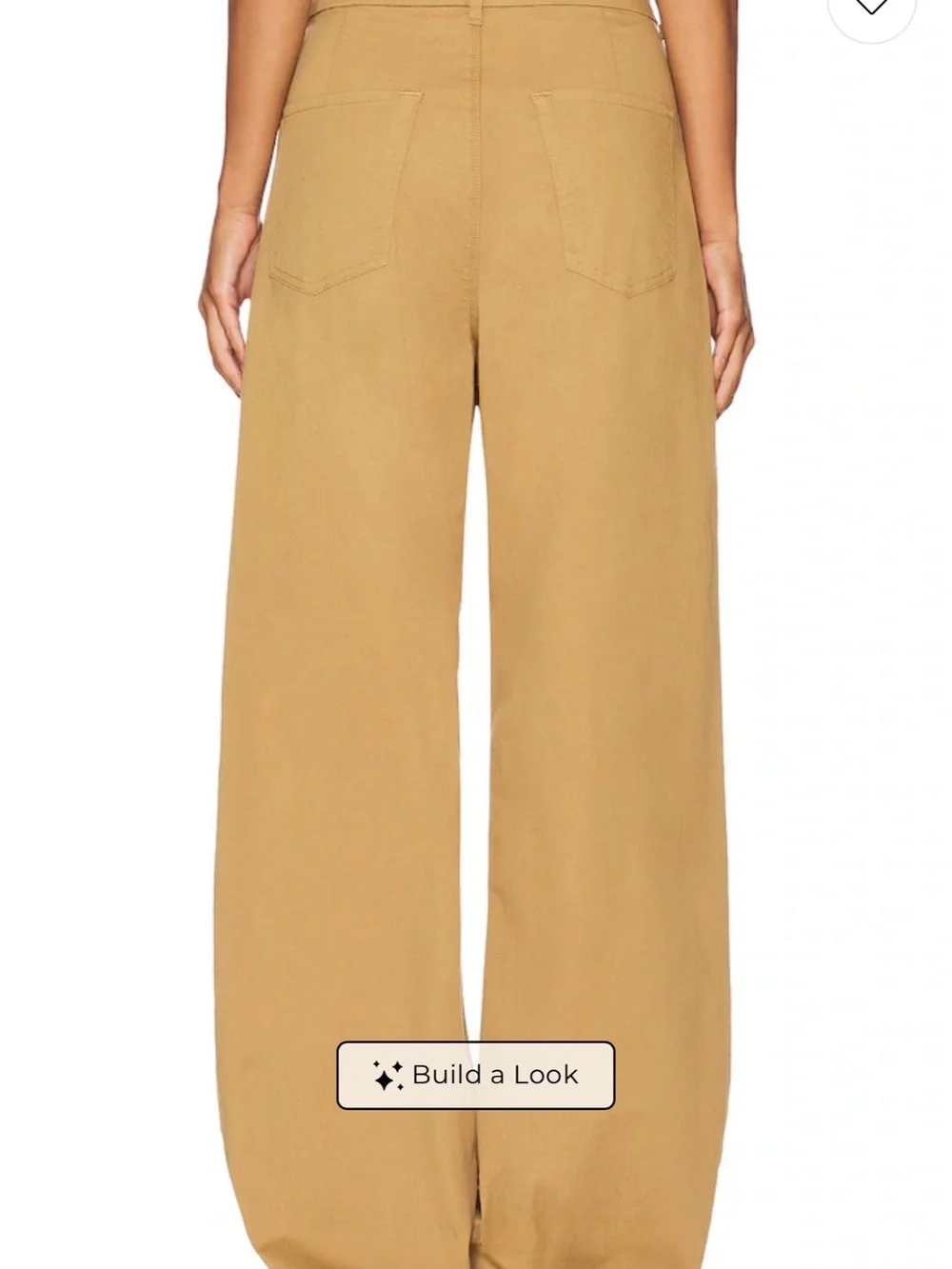 Wide-Leg High-Waist Pants in Tan, PANTALONES PLISADOS PETRA - Picture 4 of 12